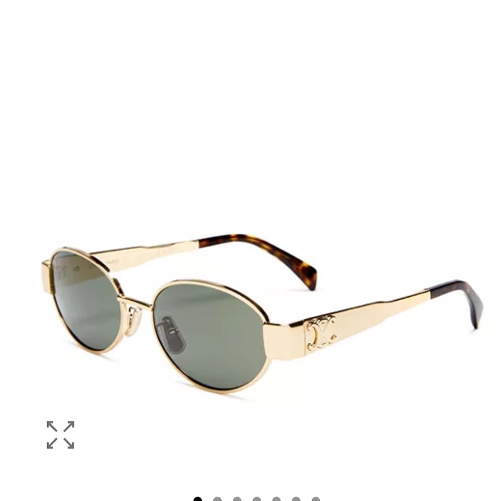 Celine Triomphe Metal Round Sunglasses, 54mm - Picture 2 of 7